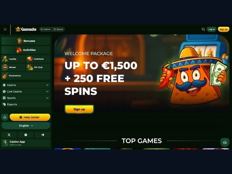 Pakiet powitalny Casinacho Casino Nacho Casino w kontekście aktywnego gracza