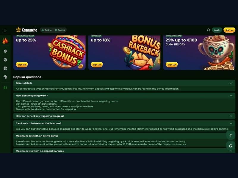 Metody płatności bezpieczeństwo i dostęp mobilny Casinacho Casino Nacho Casino