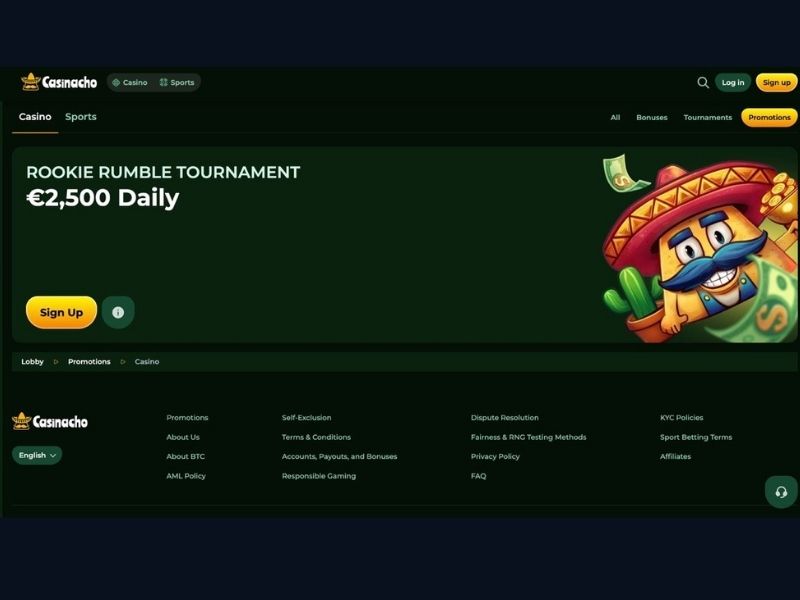 Weryfikacja KYC i wypłaty w Casinacho Casino Nacho Casino dla aktywnego gracza